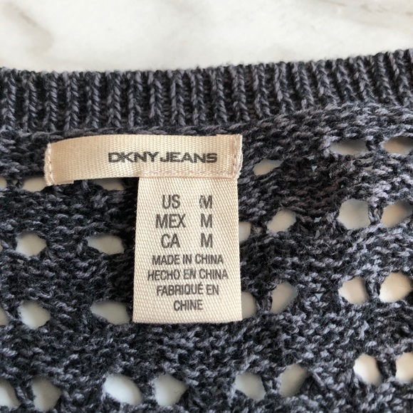 DKNY JEANS knit cardigan sweater size medium - Picture 2 of 6